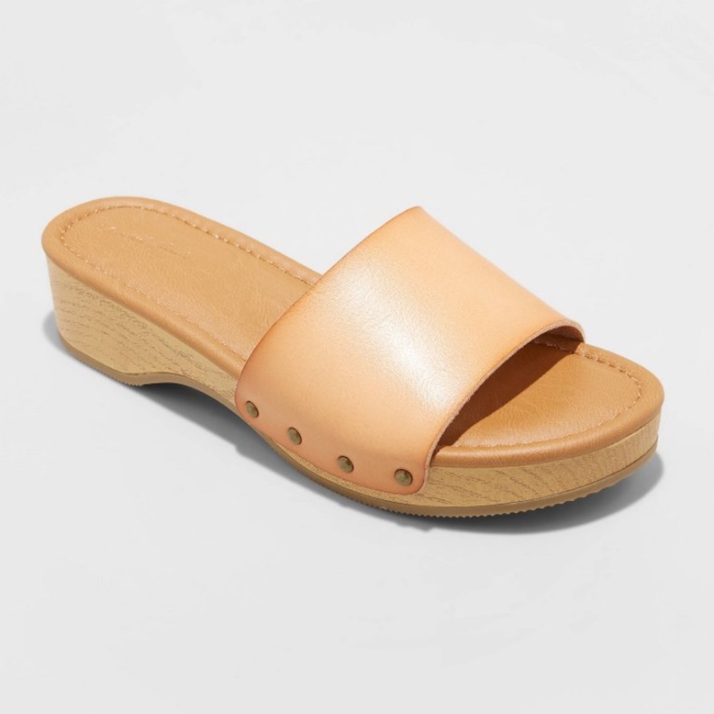 Universal Thread Korra Beige Natural Sandals NEW